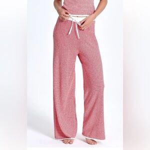 The Bar Carter Red and White Striped Lounge Pants